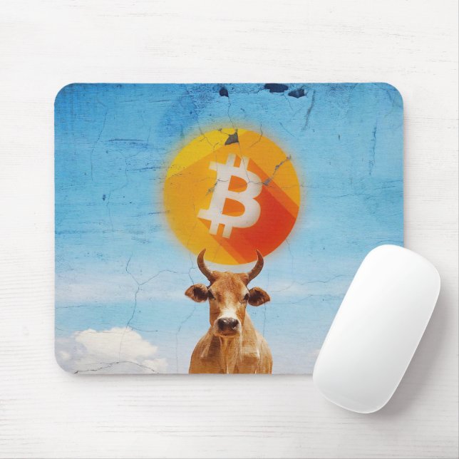 Mousepad Touro Resiliente Bitcoin (Com mouse)