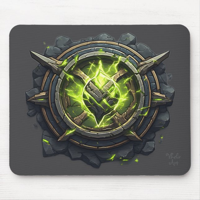 Mousepad Toxic Rune Gamer Emblem (Frente)