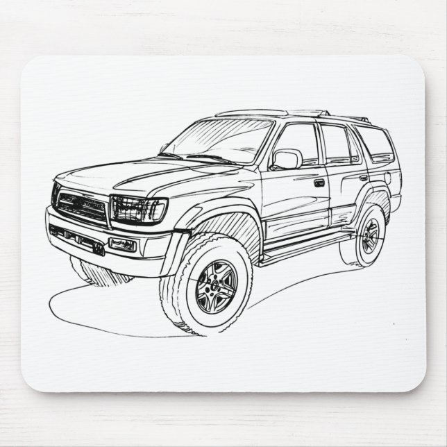 Mousepad Toy 4Runner gen3 1996+ (Frente)