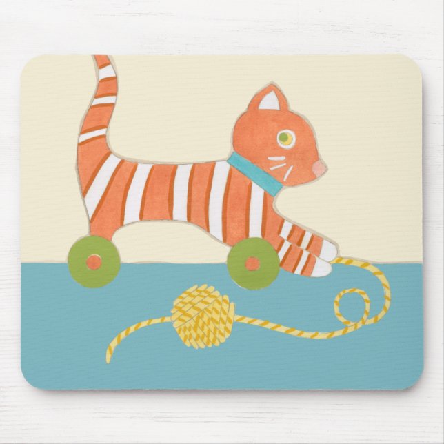 Mousepad Toy Cat com Ball of String (Frente)