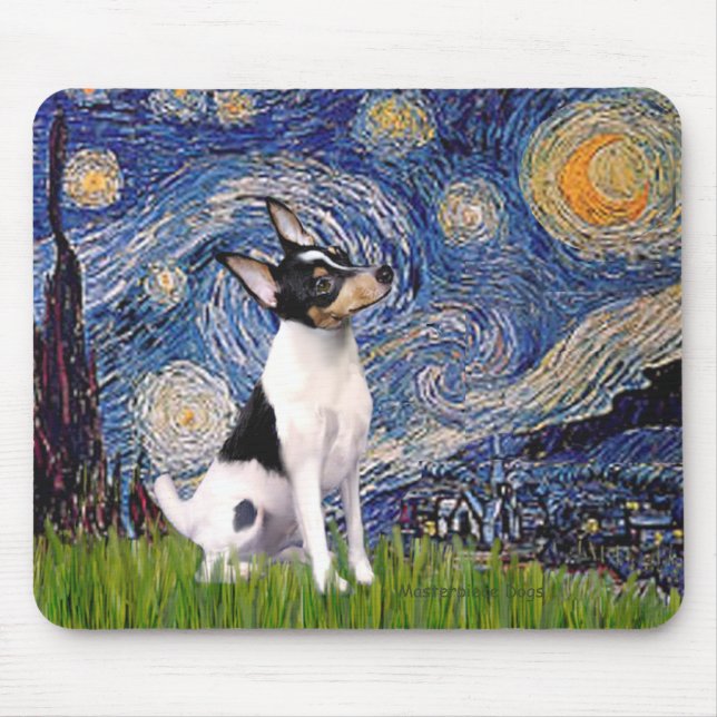 Mousepad Toy Fox Terrier - Noite Estrelada (Frente)