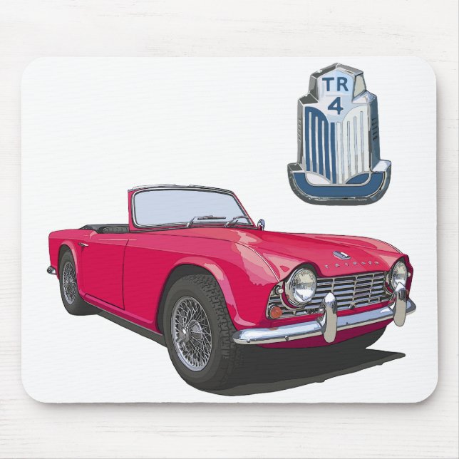 Mousepad TR4 vermelho (Frente)
