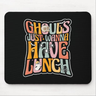 Mousepad Trabalhador De Café De Volta Ao Almoço De Hallowee