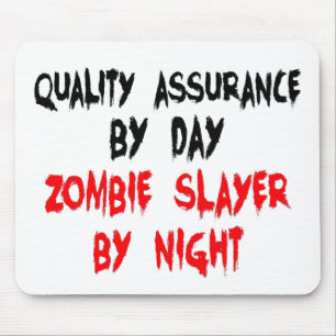 Mousepad Trabalhador de Garantia de Qualidade da Zombie Sla