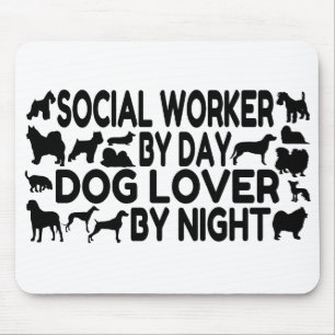 Mousepad Trabalhador Social Cão-Lover