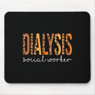 Mousepad Trabalhador Social Diálise Leopard Queda Outono Gr