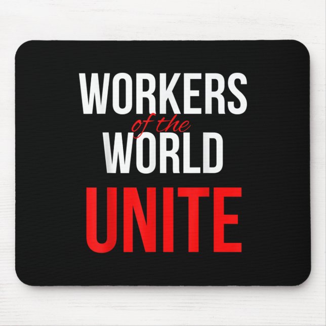 Mousepad Trabalhadores Do Mundo Unem (Frente)