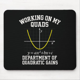 Mousepad Trabalhando Nos Meus Quads Engraçado Álgebra Matem