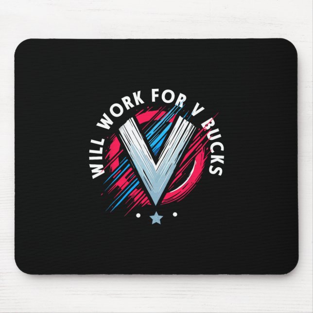 Mousepad Trabalhará por V Bucks 1  (Frente)