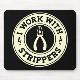 Mousepad Trabalho com strippers #USAPatriotGraphics ©