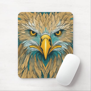 Mousepad Trabalho de arte de Águia ouro