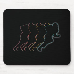 Mousepad Trabalho de arte de futebol americano retrô