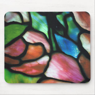 Mousepad Trabalho de arte de Vintage de Vidro Tiffany