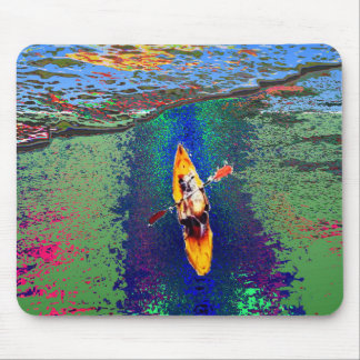 Mousepad Trabalho de arte dos Desportivos de Kayaking