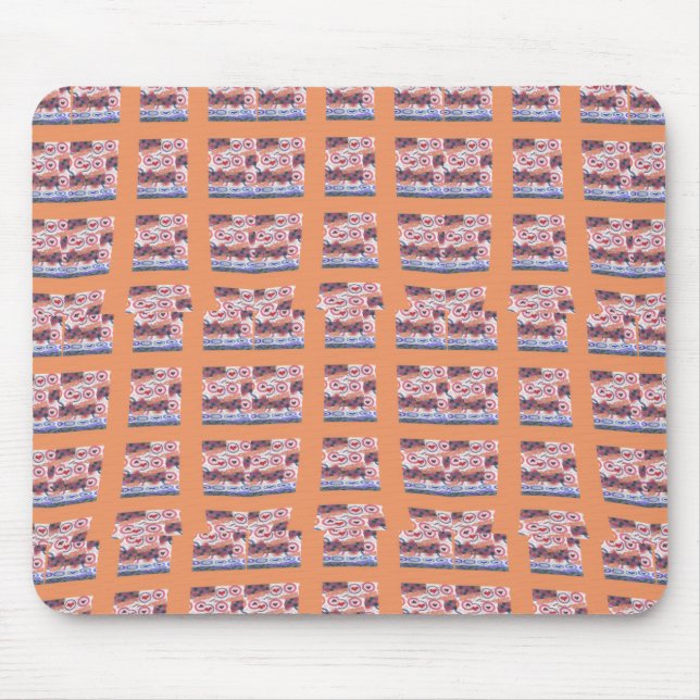 Mousepad Trabalho de arte único e elegante com padrão cardí (Frente)