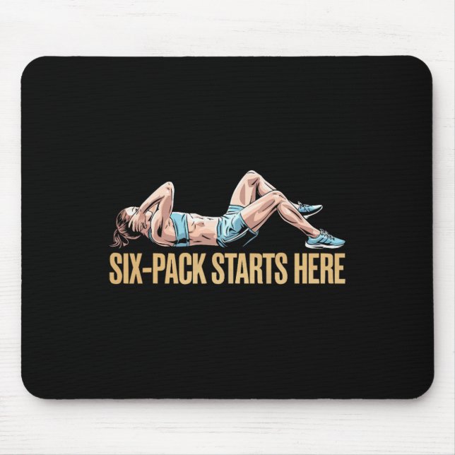 Mousepad Trabalho de Malhação de Bicicleta de Exercício de  (Frente)