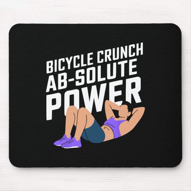 Mousepad Trabalho de Malhação de Bicicleta de Exercício de  (Frente)