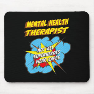 Mousepad Trabalho de Super Herói do Fundo de Saúde Terapêut