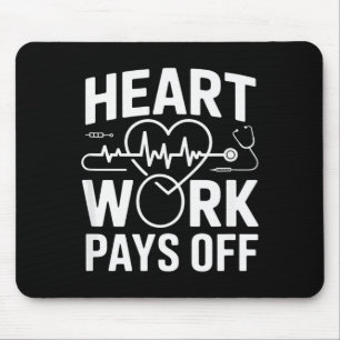 Mousepad Trabalho do Coração Compensa Pion da Cardiologia
