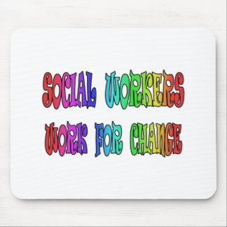 Mousepad Trabalho dos assistentes sociais para a mudança