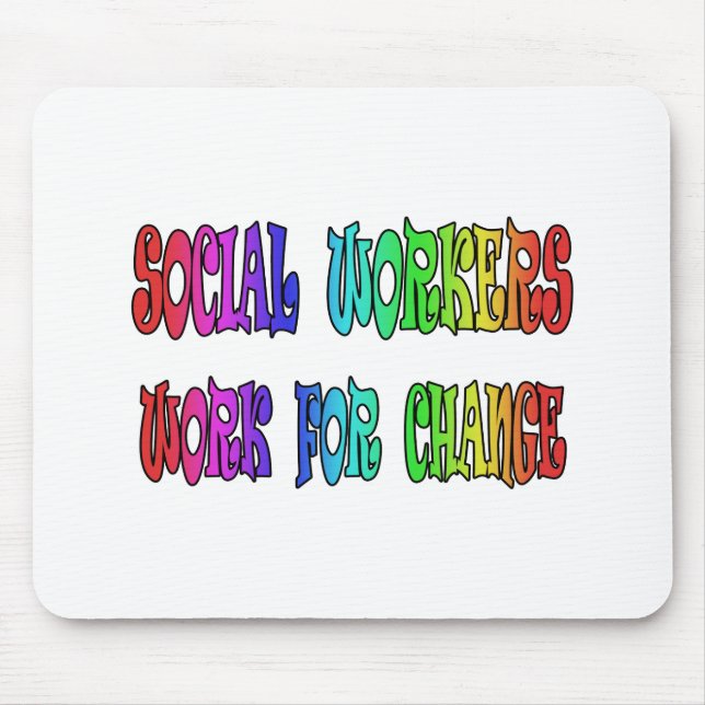 Mousepad Trabalho dos assistentes sociais para a mudança (Frente)