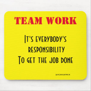 Mousepad Trabalho em equipe