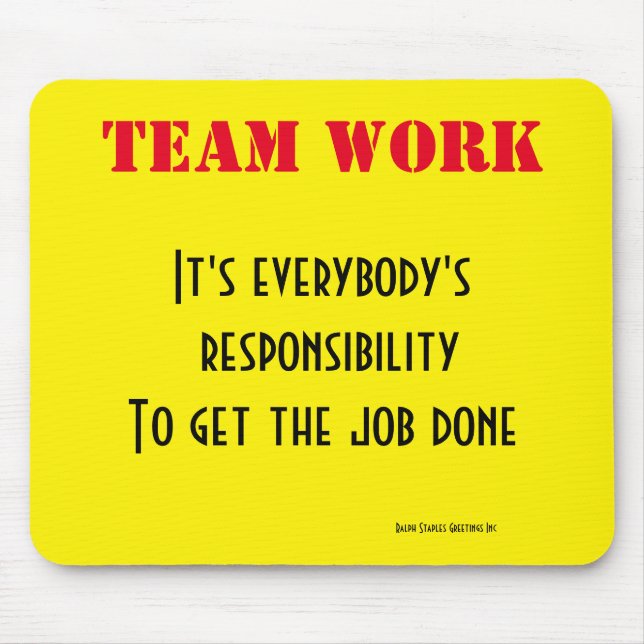 Mousepad Trabalho em equipe (Frente)