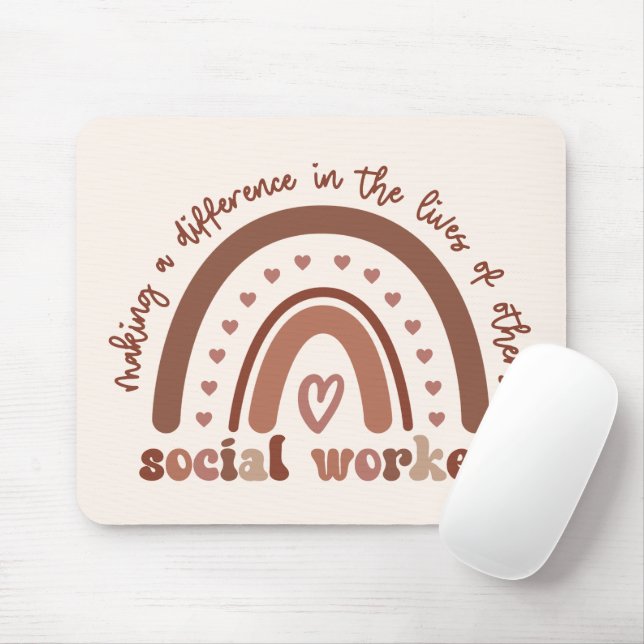 Mousepad Trabalho Social de Apreciação do Trabalhador Socia (Com mouse)
