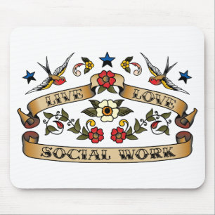 Mousepad Trabalho social do amor vivo