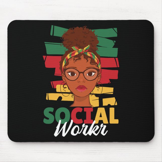 Mousepad Trabalho Social Mês de História Negra (Frente)