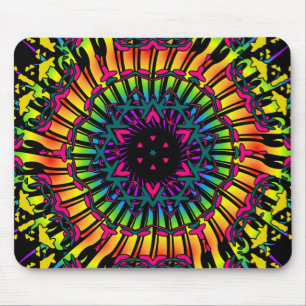 Mousepad Trabalhos de arte psicadélicos do caleidoscópio: