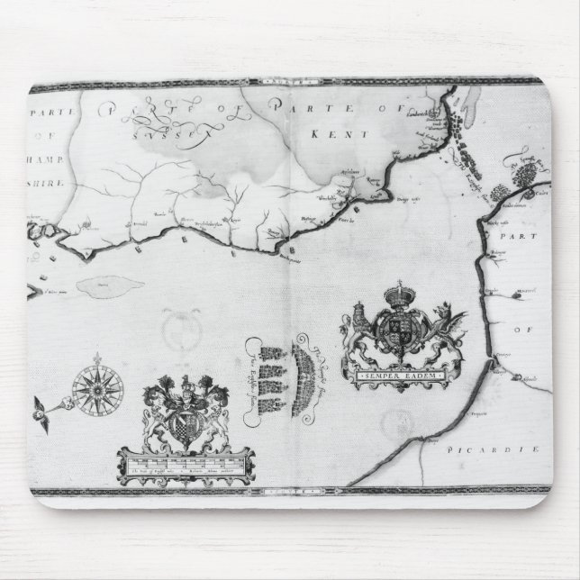 Mousepad Trace No.8 que mostra a rota da frota da armada (Frente)