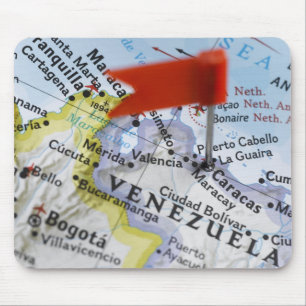 Mousepad Trace o pino colocado em Caracas, Venezuela no