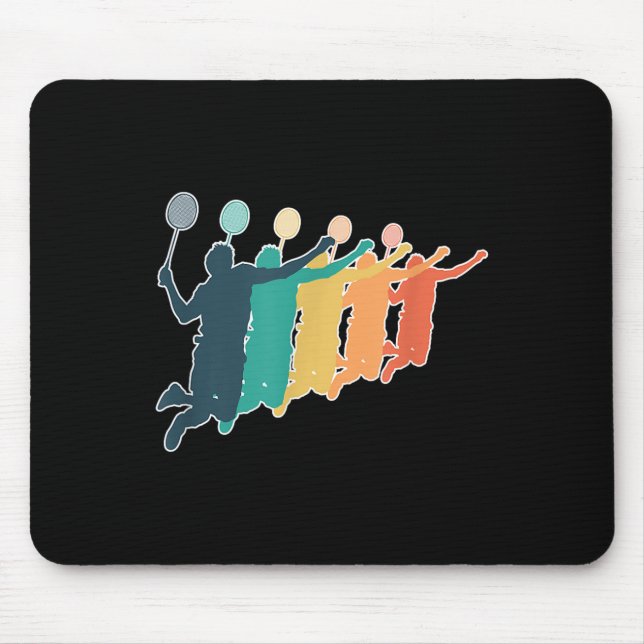 Mousepad Traço Retroativo de Badminton (Frente)