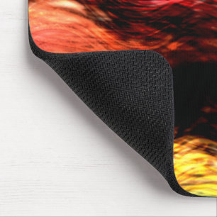 Mousepad Traços coloridos esticados parecem fogo