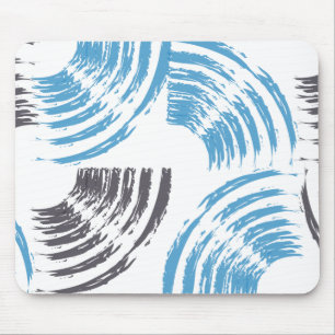 Mousepad Traços modernos, legal, de abstrato azul moderno