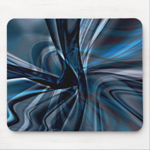 Mousepad Traços torcidos ondulados, polidos e enrolados, em