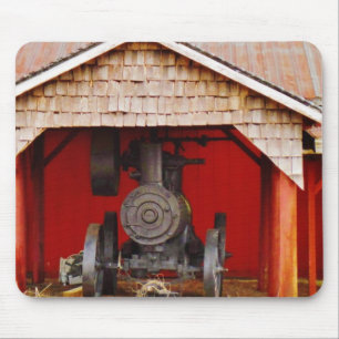 Mousepad Tracter Antiquado com Vapor