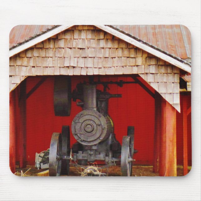 Mousepad Tracter Antiquado com Vapor (Frente)