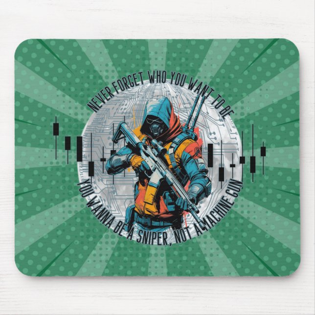 Mousepad Trade Motivation | Cyberpunk Sniper | Fantasy  (Frente)