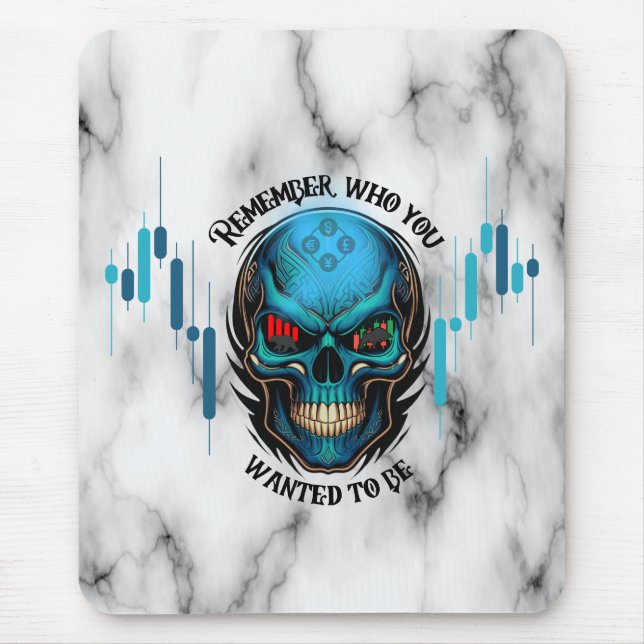 Mousepad Trade Motivation | Skull N Marble | Remember  (Frente)
