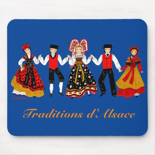 Mousepad Tradição d'Alsace, França (Frente)