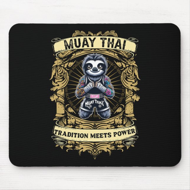 Mousepad Tradição Encontra Poder - Kickboxing E Muay Thai C (Frente)