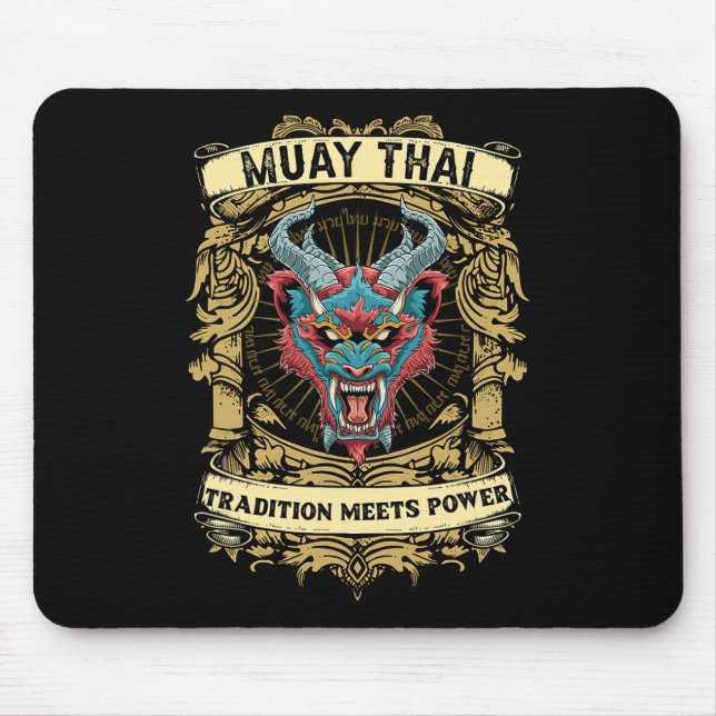 Mousepad Tradição Encontra Poder - Kickboxing E Muay Thai D (Frente)