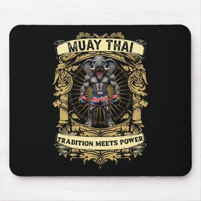 Mousepad Tradição Encontra Poder - Kickboxing E Muay Thai E (Frente)