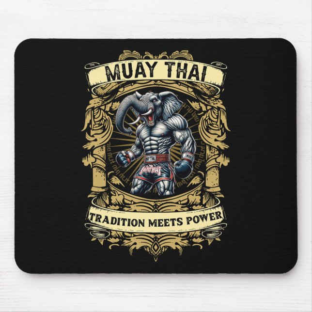 Mousepad Tradição Encontra Poder - Kickboxing E Muay Thai S (Frente)