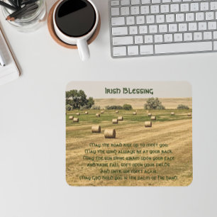 Mousepad Tradicional Irish Blessing Fazenda Hay Bales