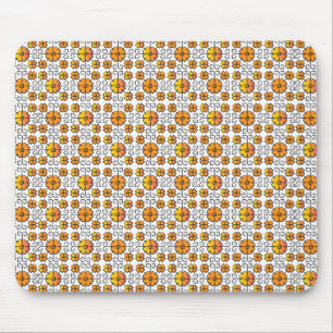 Mousepad Tradicional letão - símbolo SUN - padrão geomé