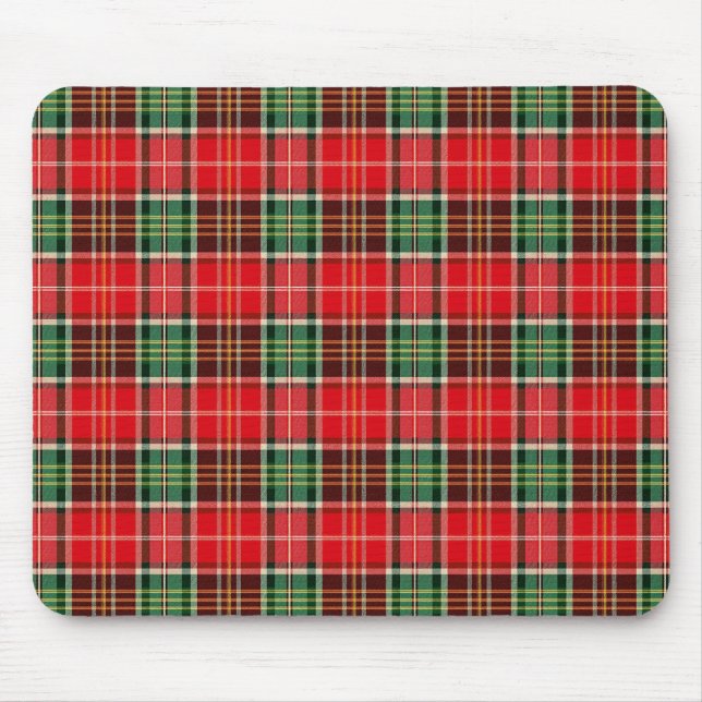 Mousepad Traditional Christmas Plaid (Frente)