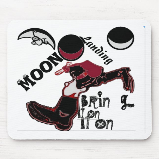 Mousepad Traga Isso – Mashup Divertido de Natal e Espaço (Frente)